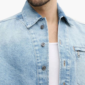 Nouveauté été, ensemble denim pour hommes, shorts de sport, ensembles col rond manches courtes et shorts, ensemble deux pièces imprimé - Product Image 6