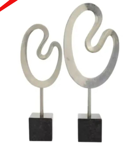 Escultura decorativa de aluminio con forma de corazón de alta calidad para hotel en casa - Product Image 5