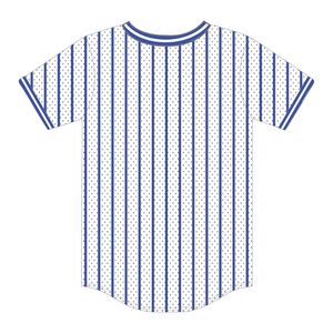 Zeta Phi Beta, jersey blanco a rayas, jersey de béisbol, 100% malla de poliéster, ropa de hermandad, Camiseta con cuello en V, apliques bordados - Product Image 3