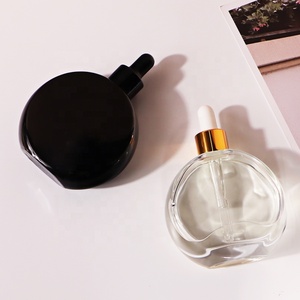 Botella de Vidrio Transparente de 50 ml con Cuello de Rosca y Gotero para Aceites Esenciales, Personalizada RTS - Product Image 1