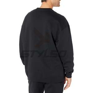 Nouveau style de sweat-shirt à col rond en éponge française à manches longues pour hommes survêtement d'hiver léger en taille XL en tissu polaire - Product Image 2