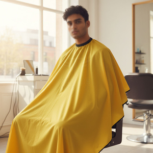 Capa de Peluquería Hecha en Pakistán, Tela Resistente, Capa de Corte de Pelo Cómoda, Capa de Peluquería de Ajuste Cómodo - Product Image 2