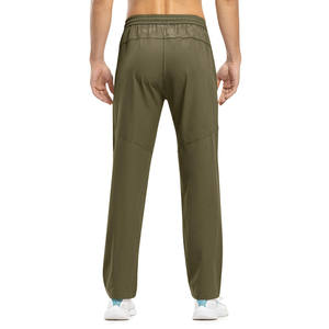 Pantalons pour hommes respirants en gros, streetwear, grande taille, logo personnalisé, pantalons pour hommes, molleton de coton, pantalons de survêtement légers - Product Image 3