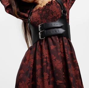 Black Genuine <b>Leather</b> Fashion <b>Harness</b> Belt Chest Adjustable Customizable Color & Logo Men's Gift LWH-0075 - Product Image 2