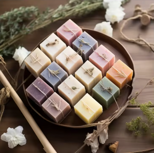 Savon naturel biologique, nettoyage en profondeur, exfoliant, soin de la peau, barre de bain, fabrication artisanale au Vietnam, options de parfum multiples - Product Image 1