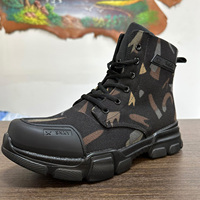 Nouvelles chaussures décontractées fabriquées en Chine, chaussures en cuir et en toile tendance, bottes tactiques, chaussures de protection du travail