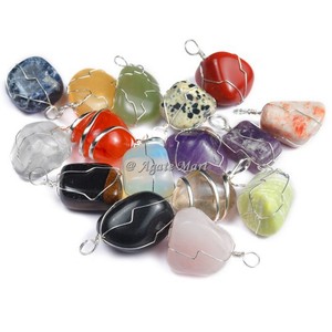 Colgante de Ágata Multicorte Estilo Feng Shui, Tallado con Técnica de Grabado para Decoración del Hogar, Estilo Amor, Agate Mart - Product Image 1