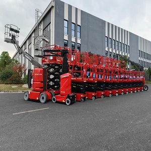 Plataforma Elevadora Hidráulica Todoterreno Naranja, Equipo de Elevación a Diésel para Construcción y Mantenimiento - Product Image 5