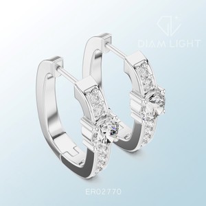 Pendientes Elegantes con Diseño de Racimo Redondo para Bodas, Fiestas, Uso Diario y Ocasiones Especiales - Product Image 2