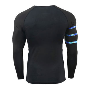 Protège-éruption personnalisé respirant imprimé numérique 100% polyester à manches complètes pour hommes de haute qualité BJJ surf Logo personnalisé - Product Image 4