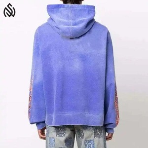Usine meilleure qualité Design hommes pullover sweats à capuche votre propre Logo lavage à l'acide hommes pullover sweats à capuche - Product Image 4