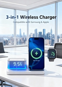 Réveil numérique intelligent 3-en-1 <span class=keywords><strong>15W</strong></span> 2026 avec <span class=keywords><strong>chargeur</strong></span> <span class=keywords><strong>sans</strong></span> <span class=keywords><strong>fil</strong></span> personnalisé et calendrier pour montre - Product Image 3