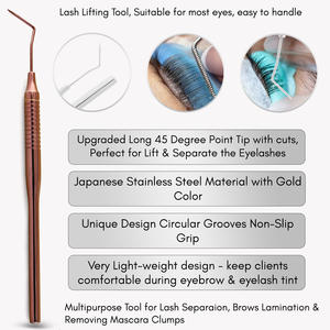Herramienta Profesional para Lifting de Pestañas con Logotipo Personalizado, Separador de Pestañas de Doble Punta de Acero Inoxidable para Salón de Belleza - Product Image 5