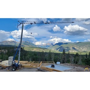 Benazzato 193 S Self-Erecting <b>Tower</b> <b>Crane</b> New Used Condition 1-3 Ton Loading for Construction 25m Gear Motor Pump Engine - Product Image 2