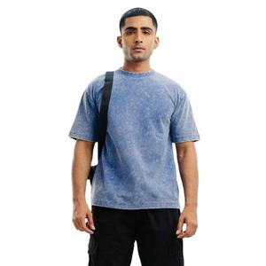 เสื้อยืด100% ฟิตเนสวิ่งของผู้ชายเสื้อกีฬาสไตล์สตรีทผ้าคอตตอนกันยับ - Product Image 1