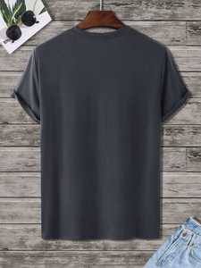 Camiseta Moderna para Hombre, 100% Algodón, Estilo Urbano, Cuello Redondo, Uso Diario, Cómoda, Sublimada - Product Image 2