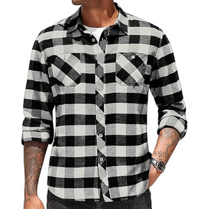 Camisa de hombre cómoda y ajustable en tela suave con camisa de hombre de último estilo a precio barato y material de alta calidad - Product Image 1