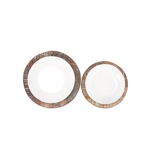 Prix de gros Assiettes de présentation rondes en bois naturel avec assiettes de présentation en forme personnalisée pour la décoration de table - Product Image 5