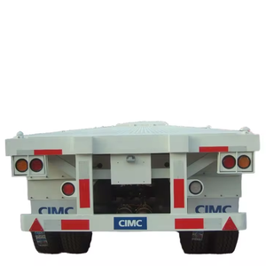Semirremolque de Acero CIMC de 40 pies con Cama Alta y Tres Ejes, Remolque Portacontenedores de Alta Calidad - Product Image 1