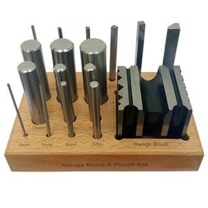 High Quality <b>Swage</b> Block With 16 Pcs Punches use for jewelry making <b>tool</b> Best Product at Whole Sale Low Price - Product Image 2