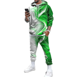 Diseñe su propia ropa deportiva Sublimación Trajes de jogging para hombres Conjunto de 2 piezas Chándal con logotipo Hombres Jogging Chándal Conjunto Adultos - Product Image 3