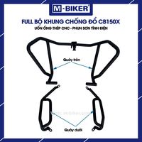 Protector de Manillar Superior e Inferior Antivuelco para Motocicleta CB150X, Brazo Oscilante de Alta Calidad, Procesado con CNC, M-Biker Vit Nam, Hecho en Vietnam
