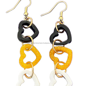 <b>Resin</b> Epoxy Craft Ear Ring Unique Design Ear Ring <b>Resin</b> Ear Ring Antique Women Earring - Product Image 1