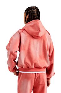 Acid Wash <b>Hoodie</b> <b>for</b> <b>Men</b> Vintage Heavyweight Washed Drawstring Pullover Embroidered Custom Vintage Washed <b>Oversized</b> <b>Hoodie</b> <b>Men</b> - Product Image 4