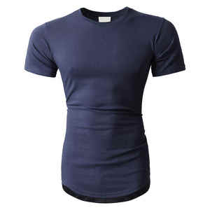 Vente en gros de t-shirts d'été pour hommes 100% coton couleur personnalisée respirant vêtements de sport à manches courtes décontracté blanc grande taille Jersey tissu - Product Image 3