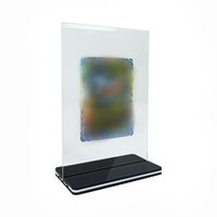 Support de bureau en métal Galerie Affichage P SEULEMENT Graded Trading Card Frame UV Stand Acrylique Case for single pokemon card