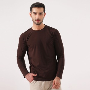 Camiseta de Manga Larga 100% Poliéster 170 GSM Transpirable de Secado Rápido Estilo Casual Urbano Fabricante de Fábrica con Etiqueta Privada OEM Personalizada - Product Image 1
