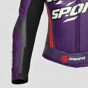 Veste en cuir de moto de course à manches longues sur mesure Logo personnalisé Respirant Haute qualité Prix bas Vestes de moto - Product Image 4