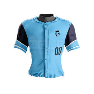Outdoor Sports Wear 2025 Polyester Material High Quality <b>Light</b> Weight Best Design Customized Logo Baseball Uniform - Product Image 5