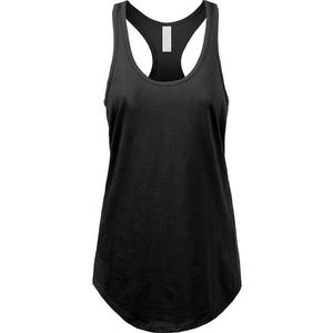 Camiseta sin mangas para mujer con cuello redondo y puntadas en contraste de verano con logotipo personalizado al por mayor - Product Image 2