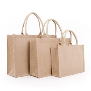 Wholesale Eco-Friendly 100% Natural Jute Vintage Tote Bags Two Open Customizable Size-New Design Export Oriented Bangladesh - Product Image 1