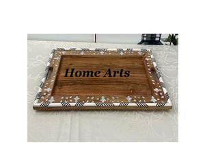 Plateau de service alimentaire en bois de la plus haute qualité, design tendance, forme carrée, au prix le plus bas - Product Image 1