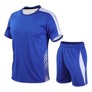 Streetwear personnalisé respirant coton Jogging vêtements de sport ensembles de gymnastique mode homme été Shorts et chemises survêtement - Product Image 6