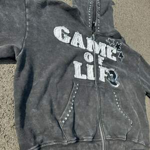 2025 Vintage Acid Wash Men's Sweat Suit Distressed Cut <b>Sew</b> Applique Embroidery Patch Logo Rhinestone Gem Stone Tracksuit Winter - Product Image 3