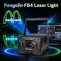 Projecteur laser RGB extérieur Pangolin FB4 IP65 10W 15W 20W avec refroidissement TEC, contrôle DMX512 ILDA pour concerts, festivals et spectacles sur scène