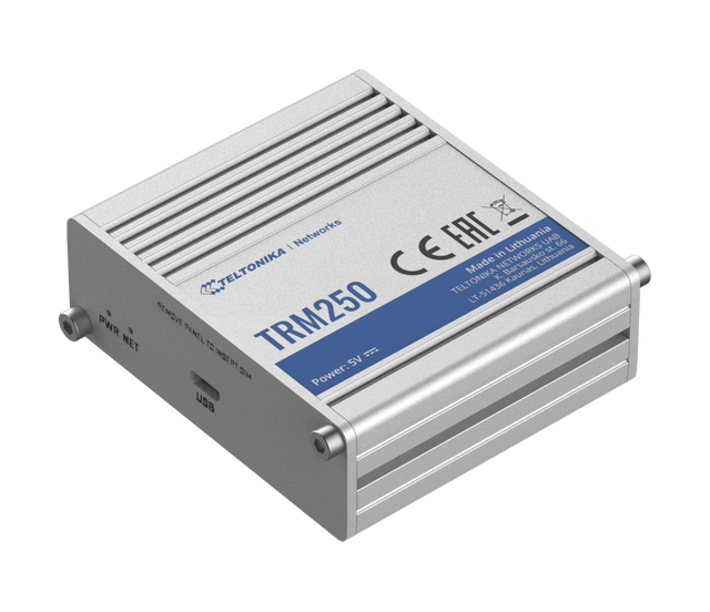 Teltonika TRM250 Industrial Grade External Cellular Modem GSM Gateway Firewall Micro USB 4G/3G/2G M2M 1 Year Warranty CE