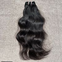 Rambut India Remy Virgin 12A, Kutikula Tersusun Rapi, Bebas Kusut, Satu Donor, Jahitan Ganda Mesin, Bundel Ekstensi Rambut Kualitas Premium