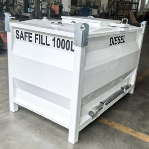 Tanque de Combustible de Acero al Carbono de 1000 Litros, Doble Pared, Autoportante, para Almacenamiento de Gasolina y Diésel, Tanque IBC - Product Image 6