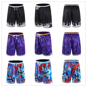 กางเกงขาสั้นชายแบบสปอร์ตสำหรับฤดูร้อน ใส่สบายชายหาด เอวยางยืดระดับกลาง ระบายอากาศได้ดี แห้งเร็ว ไม่ยับ เป็นมิตรกับสิ่งแวดล้อม ผ้าตาข่าย ลายเรียบ - Product Image 6