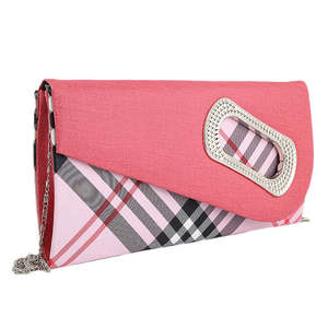 Bolso de mano elegante para mujer 9074 - Rosa - Product Image 1