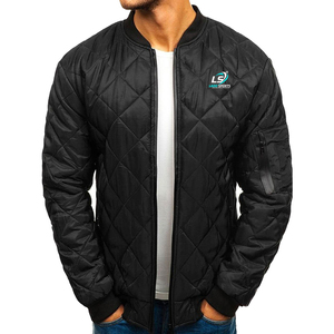 แจ็กเก็ตบอมเบอร์ไซส์ XL ของผู้ชายมีซิปซิปรูดผ้าใบสำหรับฤดูหนาว - Product Image 2