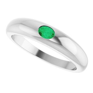 Petite <b>Dome</b> Crystal <b>Ring</b> - Product Image 5
