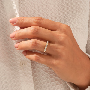 Offre spéciale sur pour GIA certifié Lab Grown Diamond Wedding Band Multi-Stone Round Marquise Fashion Ring pour les fêtes - Product Image 4