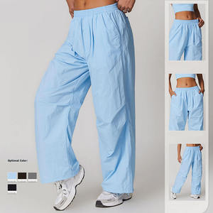 Pantalones Deportivos Casuales de Cintura Alta para Mujer, Unisex, Transpirables, Impermeables, de Secado Rápido, Ligeros, con Múltiples Bolsillos y Cordón Ajustable - Product Image 3