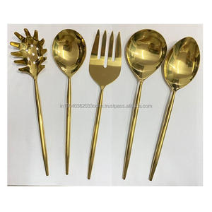 Juego de cubiertos de acero inoxidable y metal de aspecto elegante en stock, juego de cubiertos en utensilios de cocina disponibles en tamaño personalizado para exportación - Product Image 5