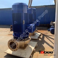 Pompe verticale centrifuge en ligne en Bronze pour l'eau de mer, utilisée pour les usines de traitement de l'eau de mer pour la solution de dessalement de l'eau de mer